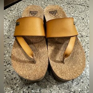 Reef Women's Cushion Sol Hi Sandal | Color: Natural | Size 9 | New W/out Tag/Box